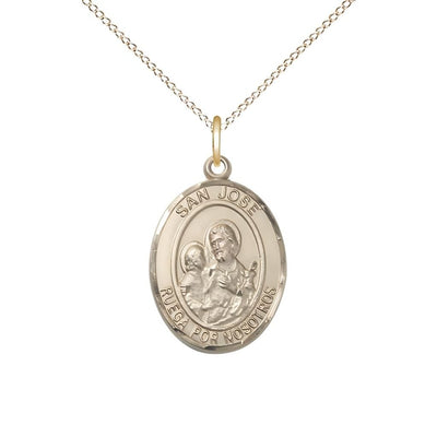 San Jose 14kt Gold-filled Oval Engravable Medal Pendant view 4, Bliss Manufacturing