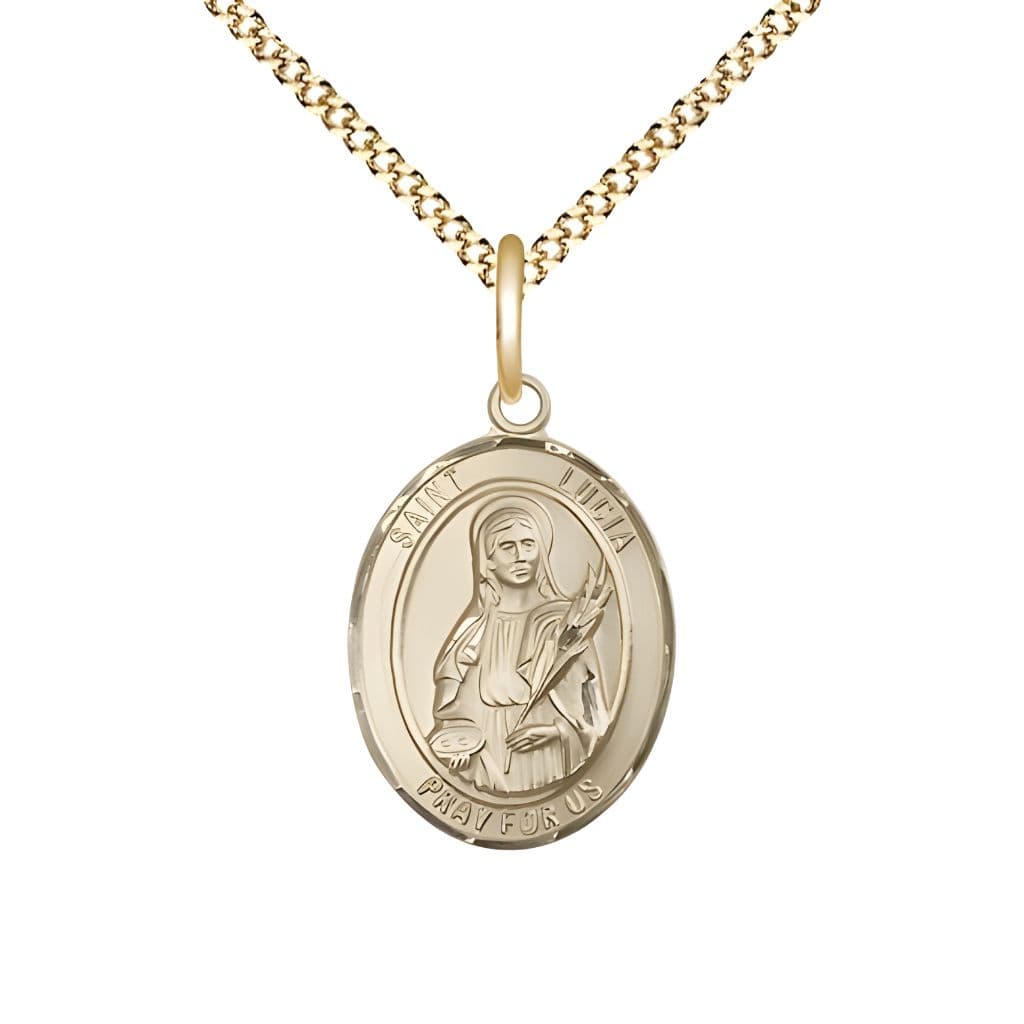 Bliss St. Lucia of Syracuse Gold-filled Oval Engravable Medal