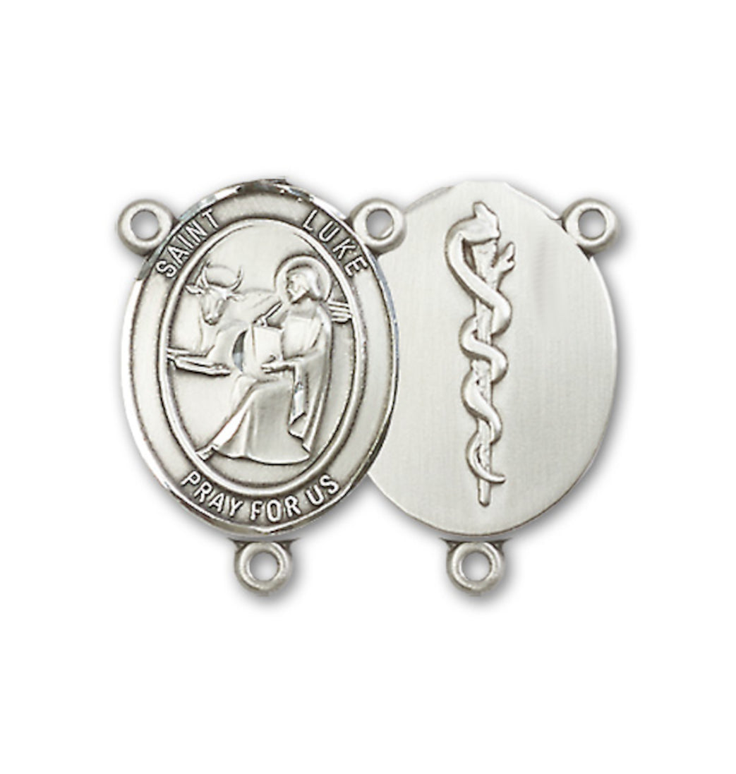 Pewter St Luke the Apostle Doctor Center Rosary Part