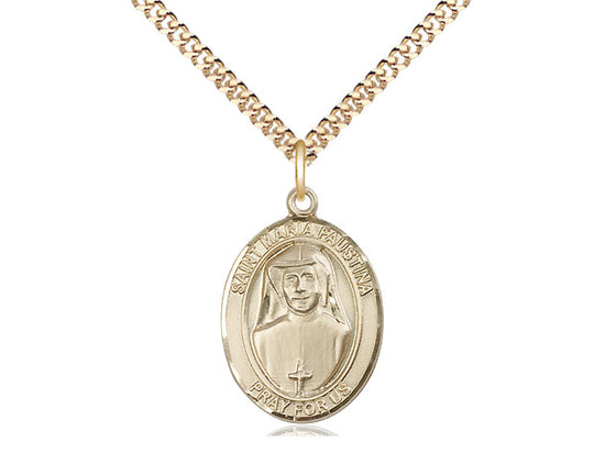 Bliss St Maria Faustina Catholic Patron Saint Medal