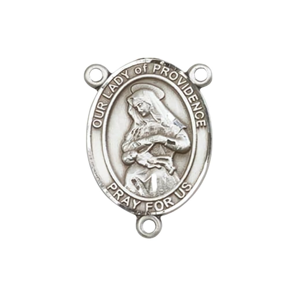 Bliss Our Lady of Providence Engravable Rosary Centerpiece  | USA in Pewter,