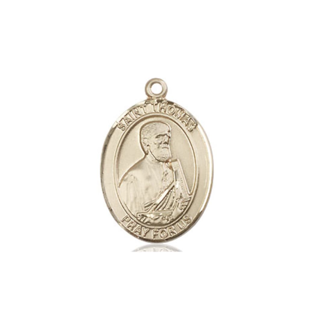 Bliss Manufacturing St Thomas the Apostle 14kt Gold Oval Medium Medal,