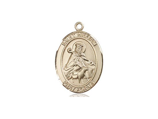 Bliss St William of Rochester 14kt Gold Oval Medal