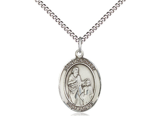 Bliss St Zachary Pewter Oval Medal Necklace