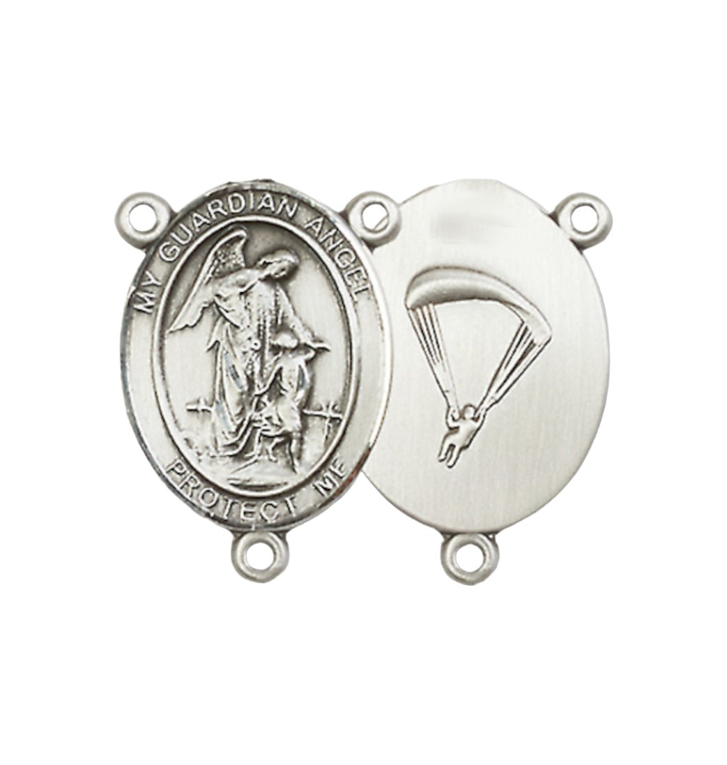 Pewter Paratrooper Guardian Angel Center Rosary Part