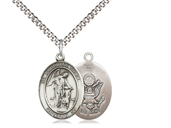 Bliss Guardian Angel Army Catholic Patron Saint Medal