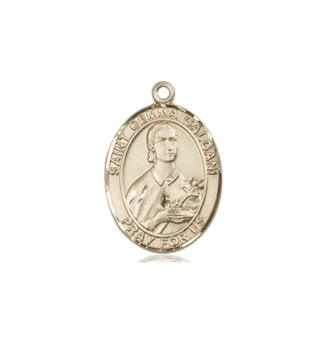 Bliss St Gemma Galgani 14kt Gold Oval Medium Medal Only,