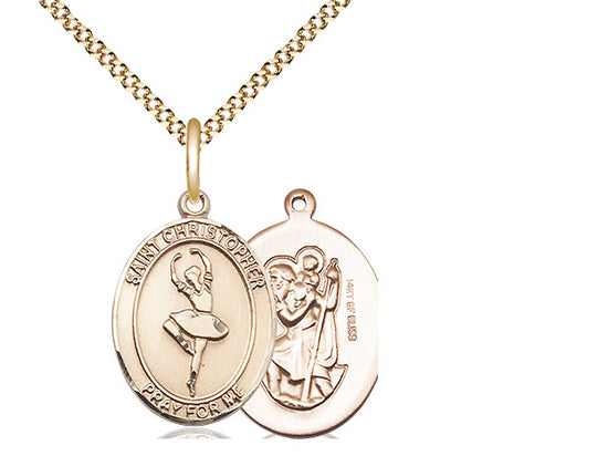 Bliss St Christopher Dance Catholic Patron Saint Medal