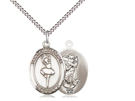 Bliss St Christopher Dance Catholic Patron Saint Medal