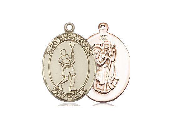 Bliss Saint Christopher Lacrosse Patron Saint Medal