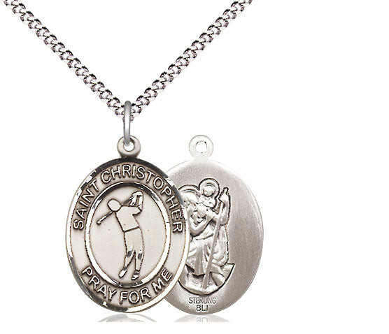 Bliss St Christopher Golf Medium Catholic Patron Saint Medal