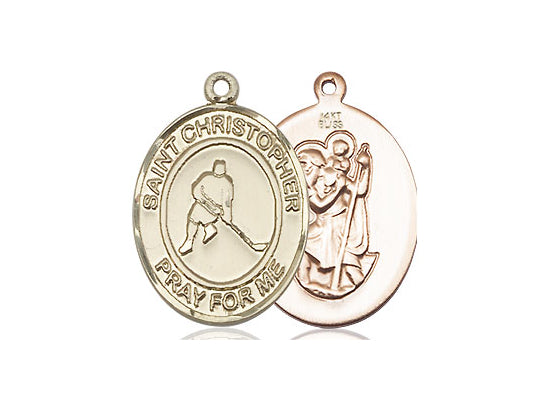 Bliss St Christopher Ice Hockey Catholic Patron Saint Medal