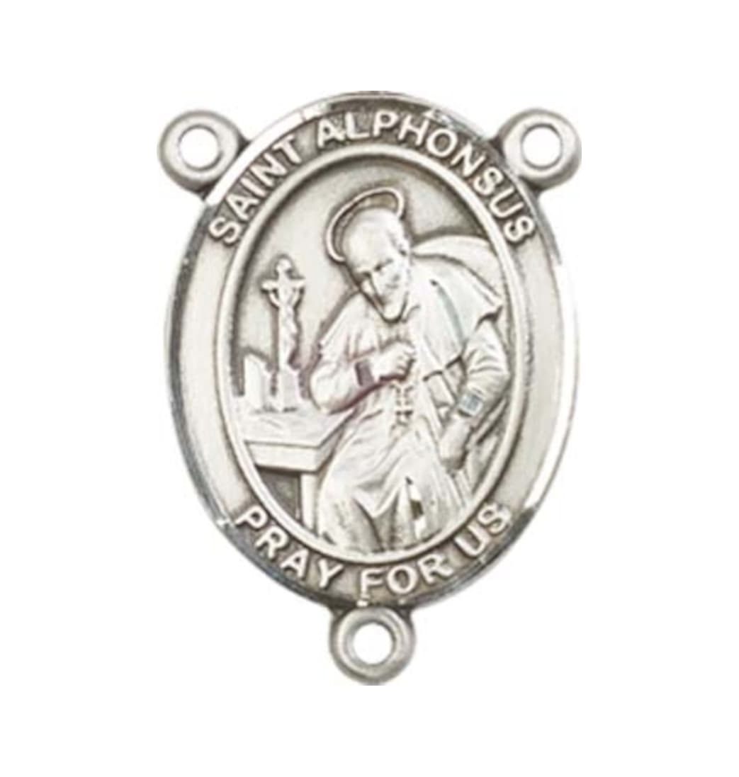 Bliss St Alphonsus Engravable Center Rosary Part,