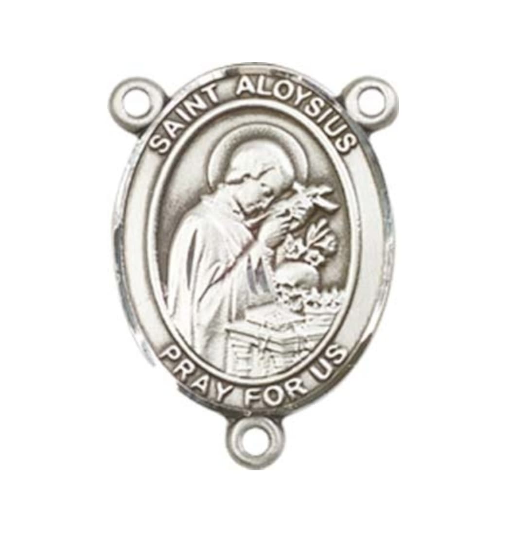 Bliss St Aloysius Gonzaga Engravable Center Rosary Part,