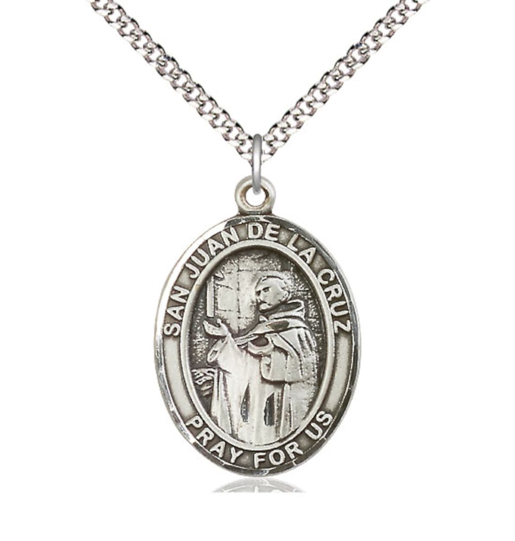 Bliss Spanish San Juan de la Cruz Catholic Patron Saint Medal,