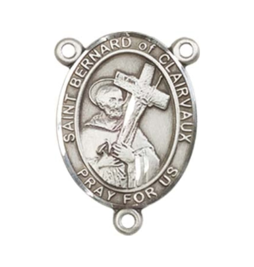 Bliss Saint Bernard of Clairvaux Engravable Center Rosary Part,