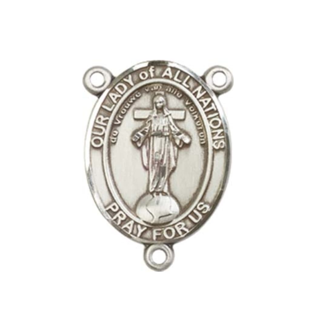 Bliss Our Lady of All Nations Engravable Center Rosary Part,