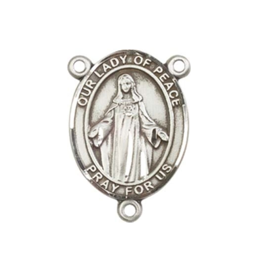 Bliss Our Lady of Peace Engravable Center Rosary Part,