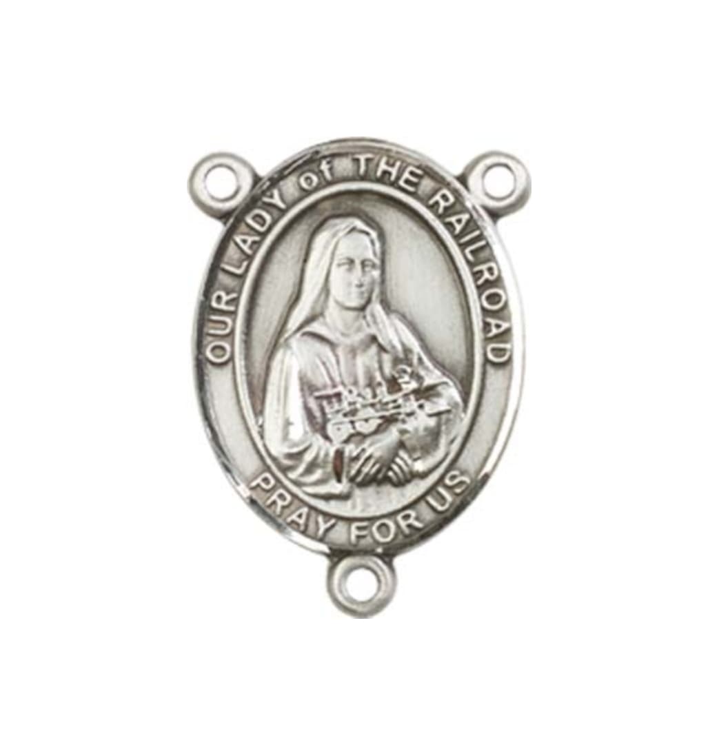 Bliss Our Lady of the Railroad Engravable Center Rosary Part,