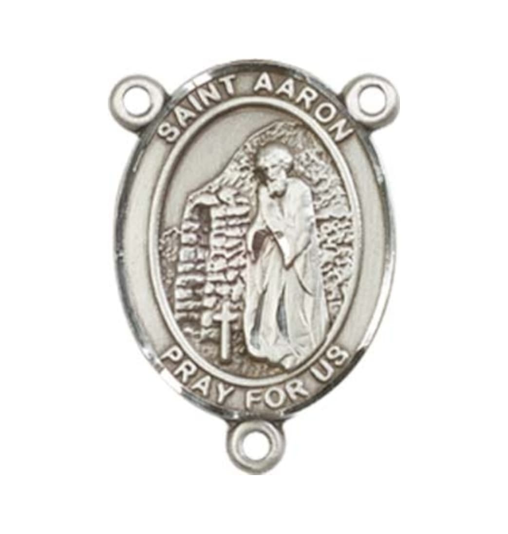 Bliss St Aaron Engravable Center Rosary Part,