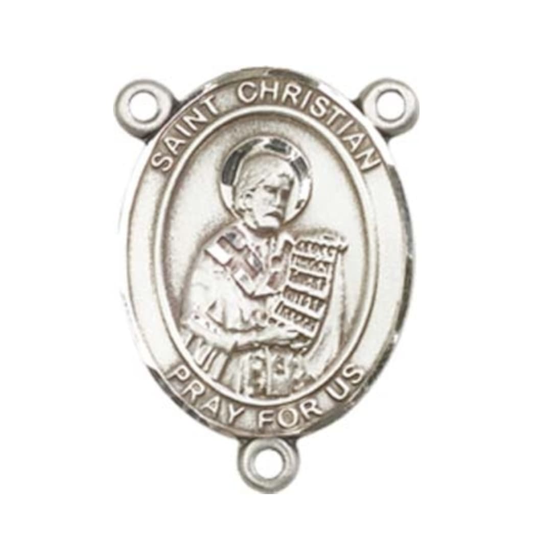 Bliss St Christian Demosthenes Engravable Center Rosary Part,