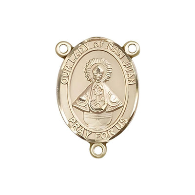 Our Lady of San Juan Engravable Gold Center Rosary Part, Bliss Manufacturing
