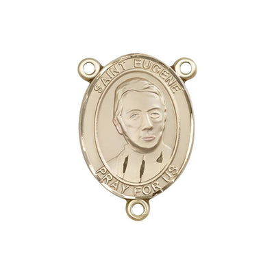 St Eugene de Mazenod Engravable Gold Center Rosary Part, Bliss Manufacturing