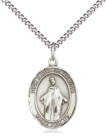 Our Lady of Africa Catholic Patron Saint Medium Pewter Medal