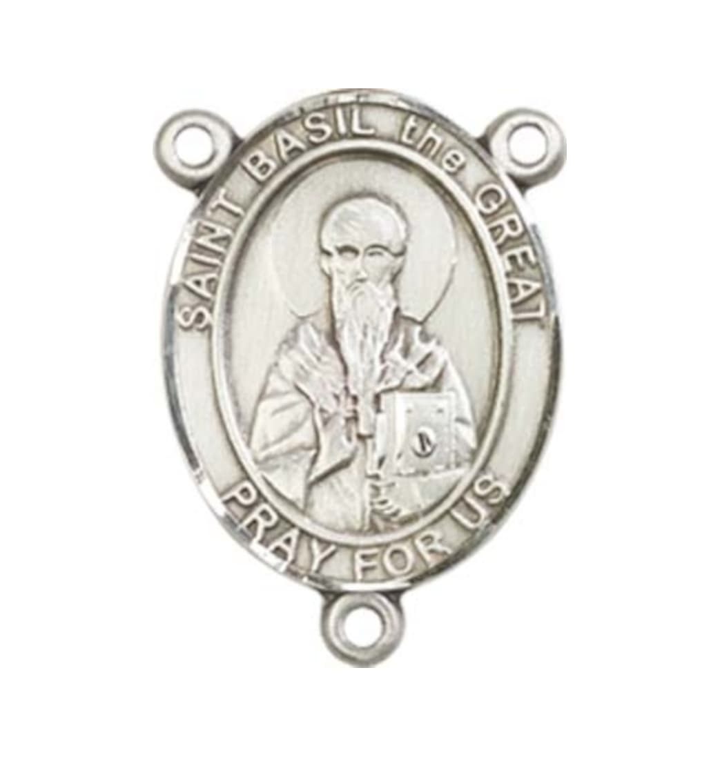 Bliss St Basil the Great Engravable Center Rosary Part,