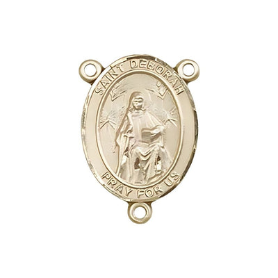 Gold St Deborah Engravable Center Rosary Part, Bliss Manufacturing