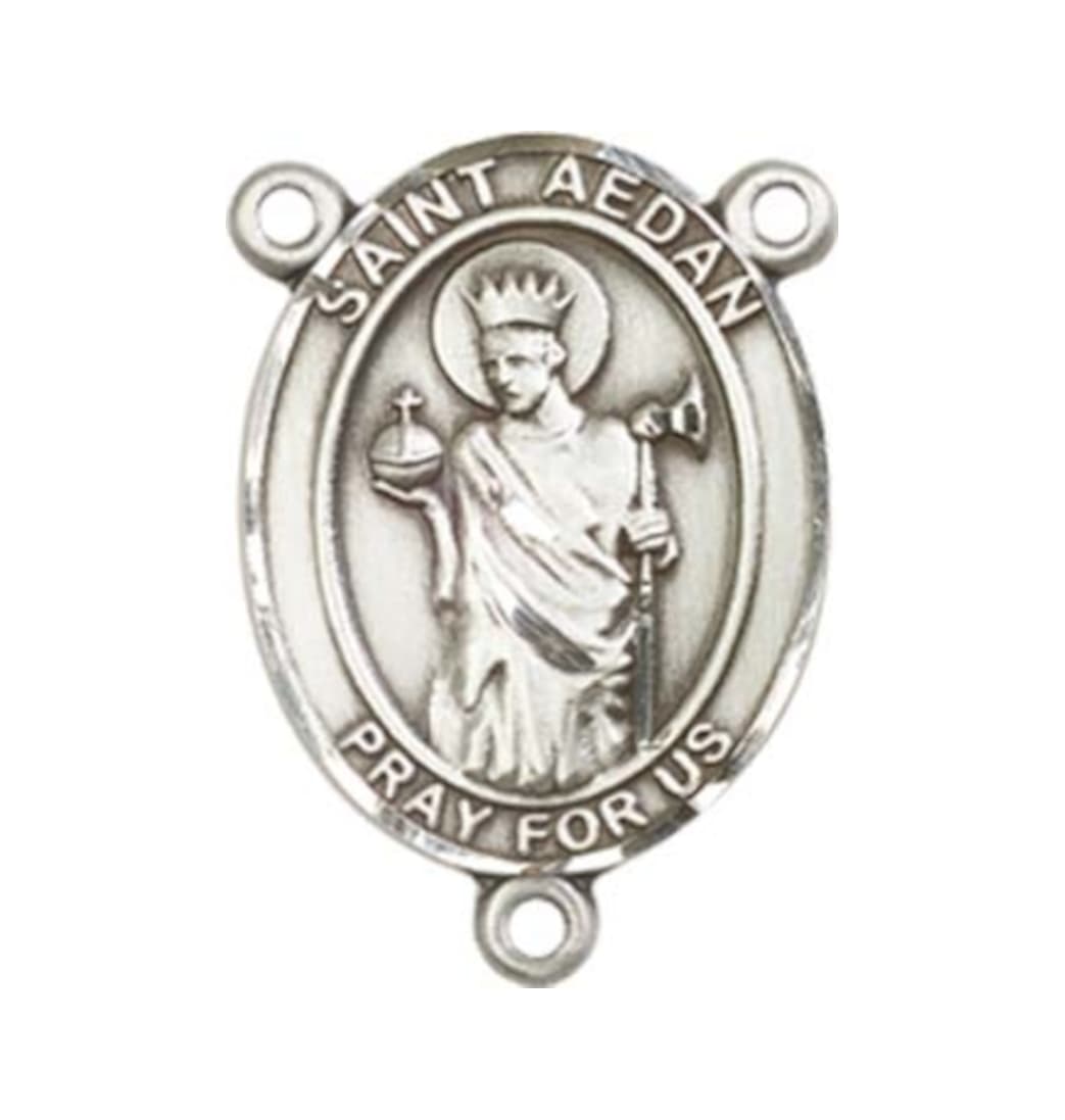 Bliss St Aedan of Ferns Engravable Center Rosary Part,