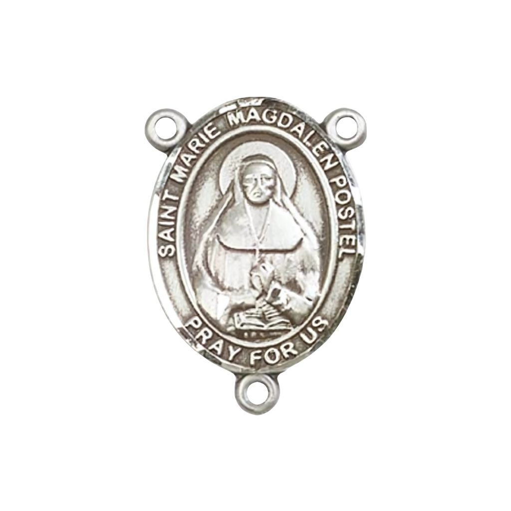 St. Marie Magdalen Postel Engravable Rosary Centerpiece, 3/4-inch