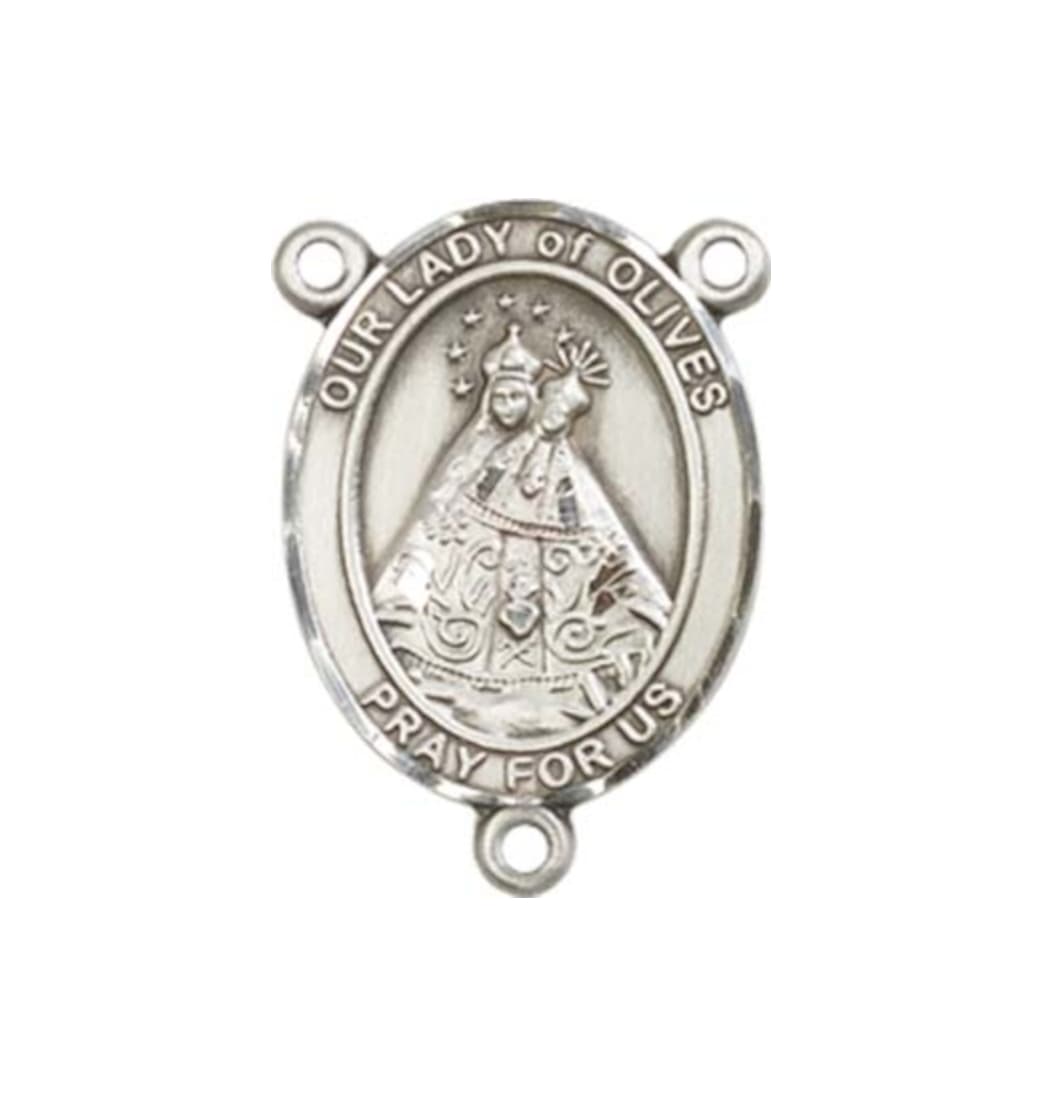 Bliss Our Lady of Olives Engravable Center Rosary Part,