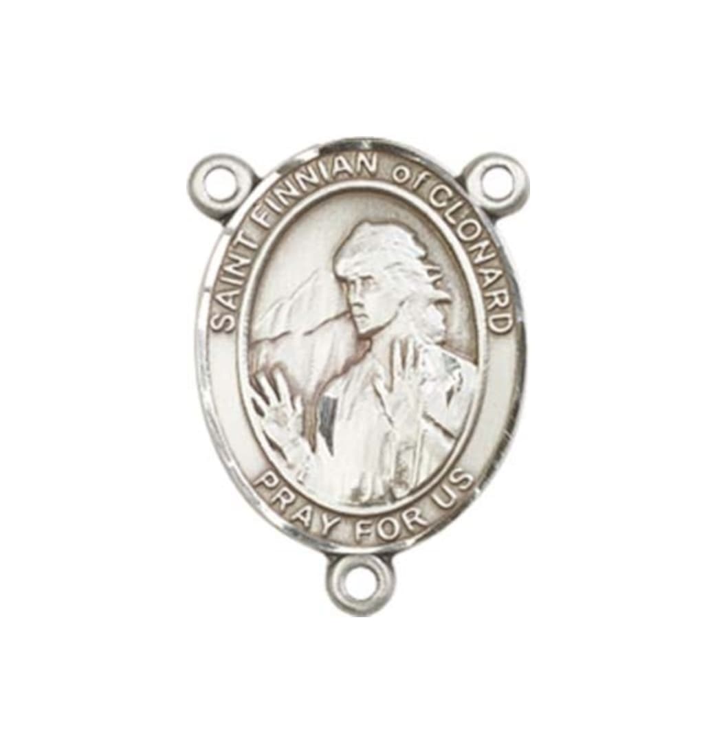 Bliss St Finnian of Clonard Engravable Center Rosary Part,