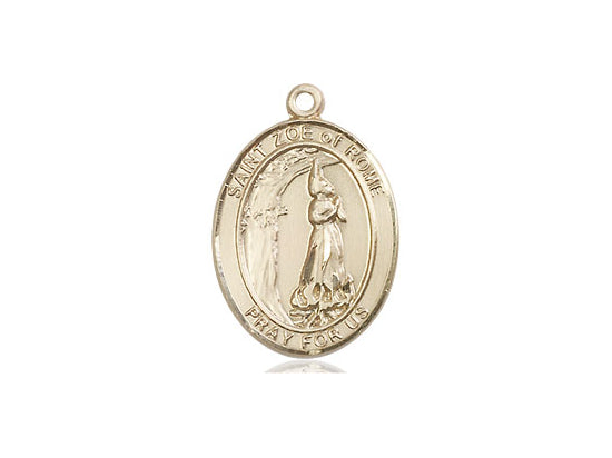 Bliss St Zoe of Rome 14kt Gold Oval Medal