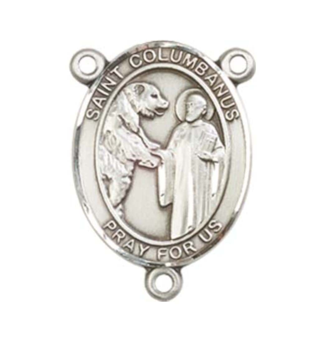 Bliss St Columbanus Engravable Center Rosary Part,