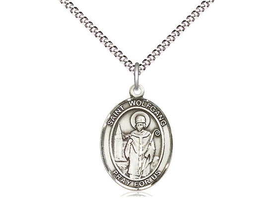 Bliss St Wolfgang Sterling Silver Oval Medal Necklace