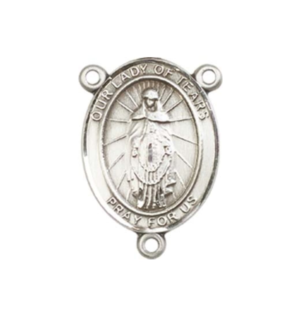 Bliss Our Lady of Knock Engravable Center Rosary Part,