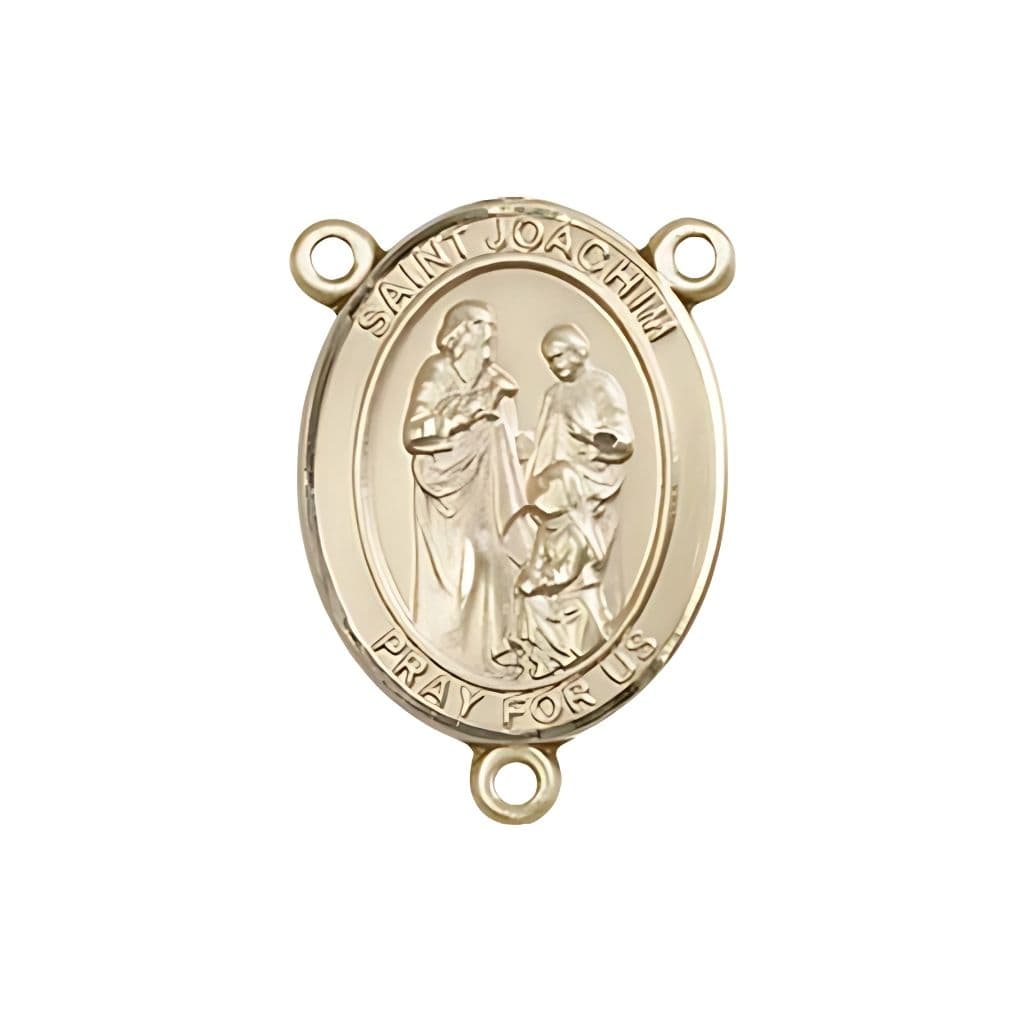 Bliss St. Joachim Engravable Rosary Centerpiece in Gold and made in USA,