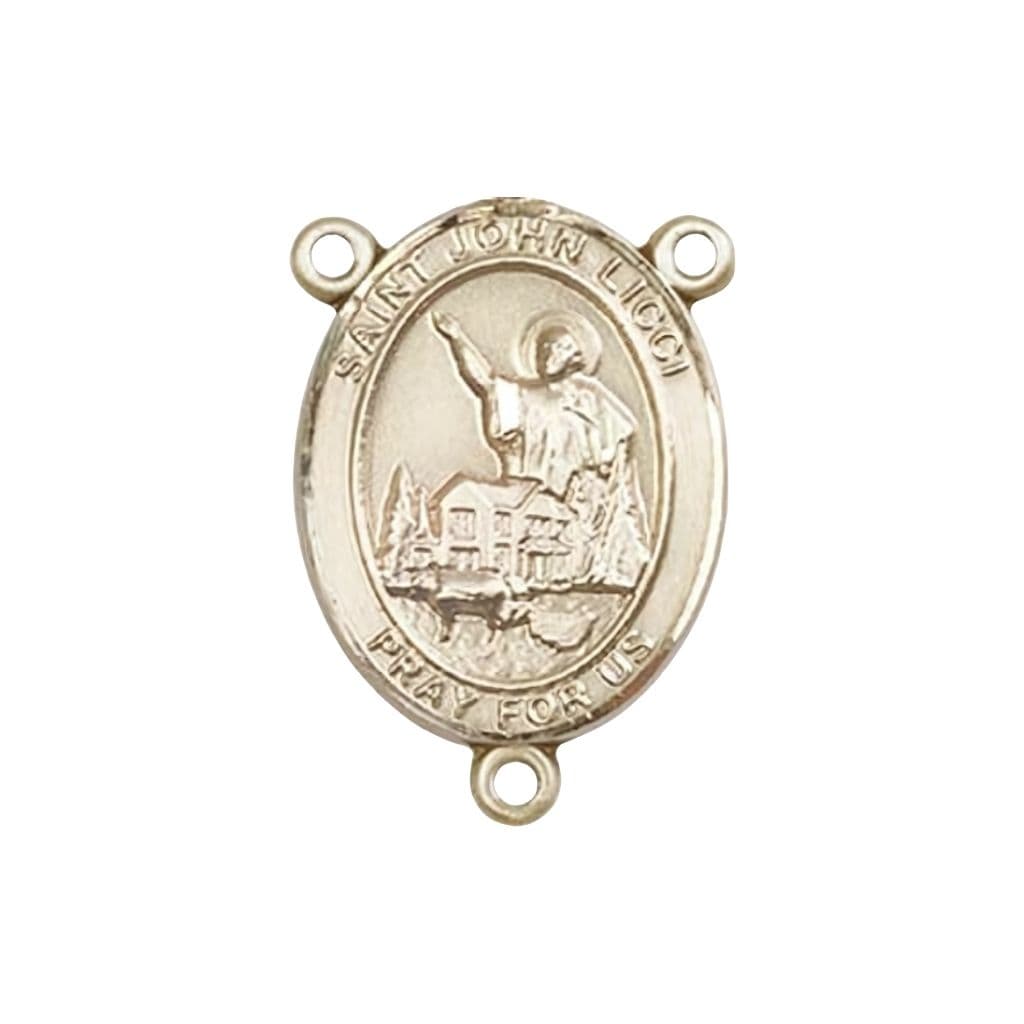 Bliss St. John Licci Engravable Rosary Centerpiece in Gold