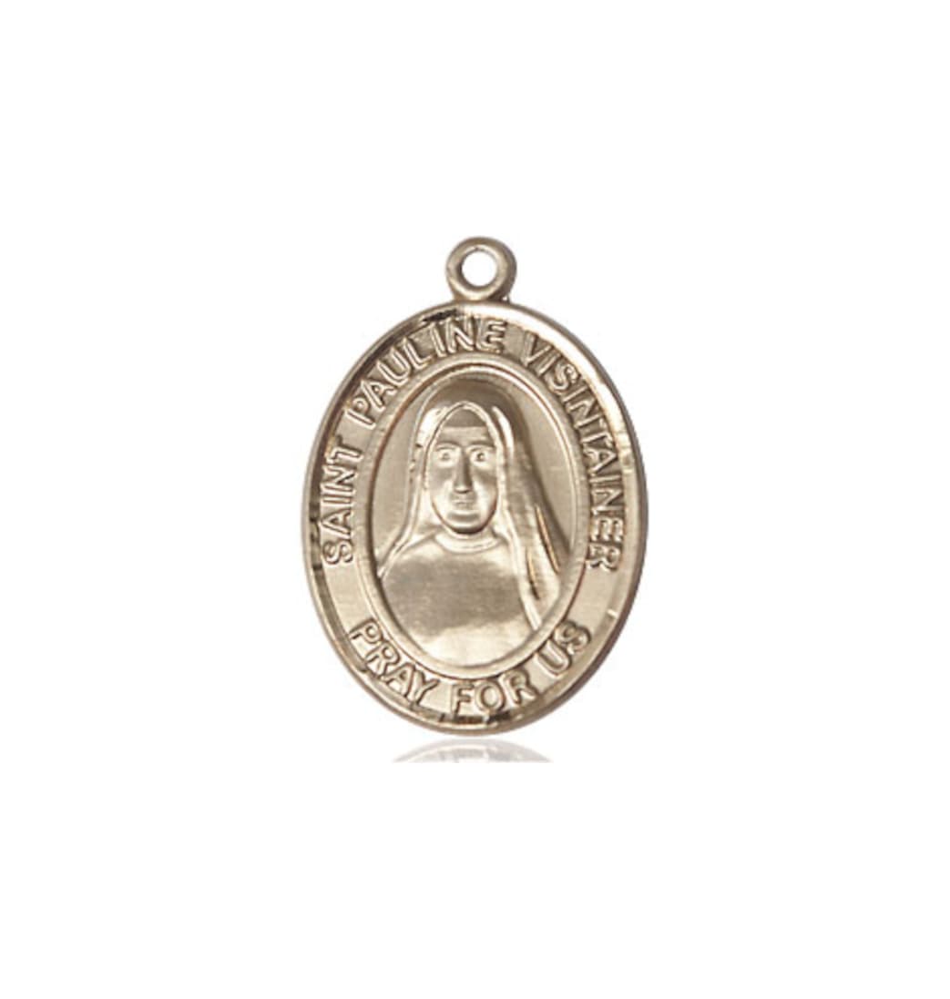 Bliss Manufacturing St Pauline Visintainer 14kt Gold Oval Medium Medal,