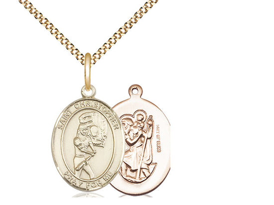 Bliss St Christopher Softball Player Catholic Patron Saint Medal