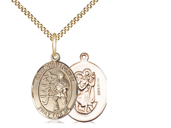 Bliss St Christopher Karate Catholic Patron Saint Medal