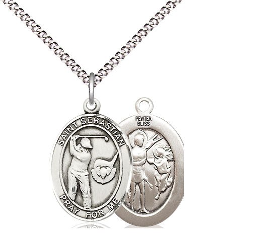 Bliss Pewter St Sebastian Golf Medal