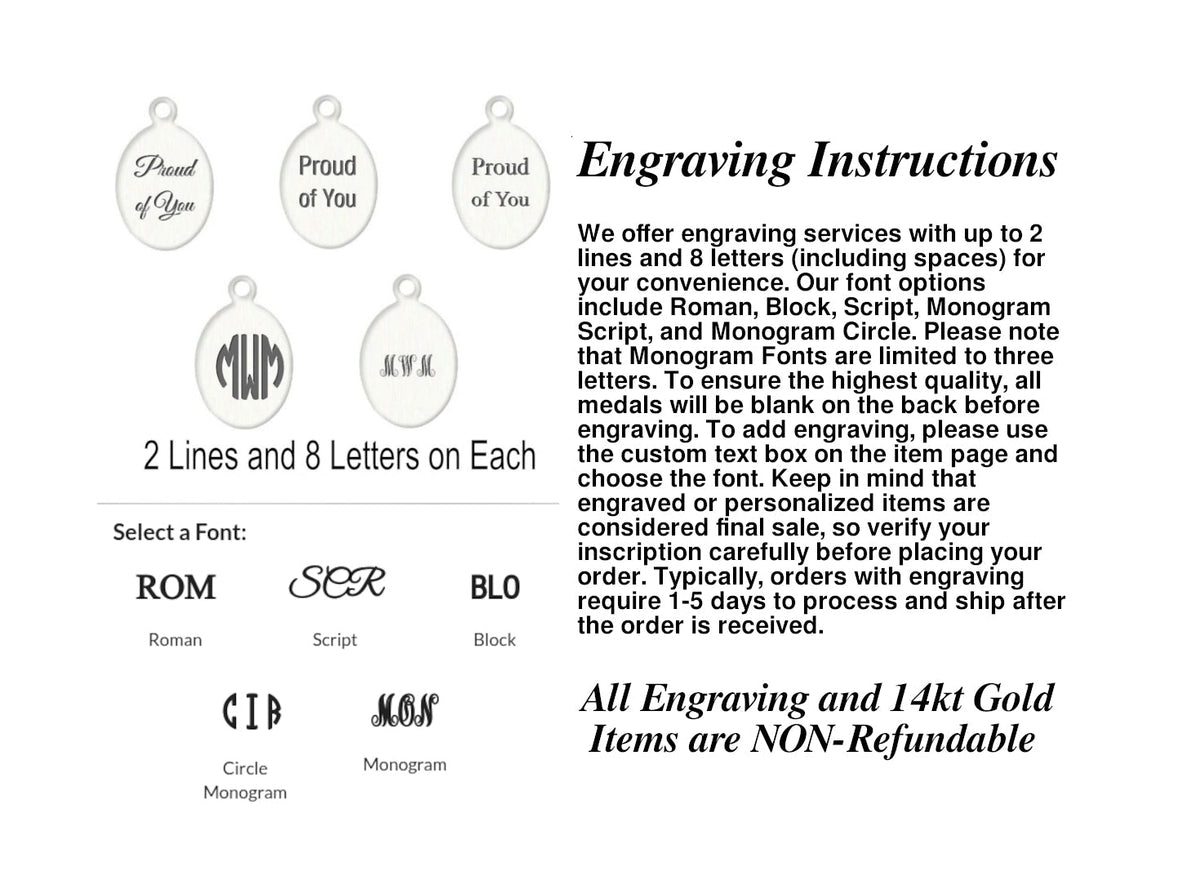 Engraving instructions