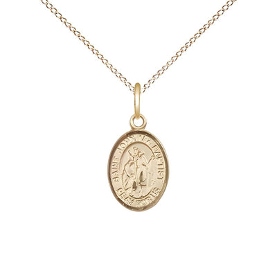 St. John the Baptist Gold-filled Small Medal, Bliss Manufacturing