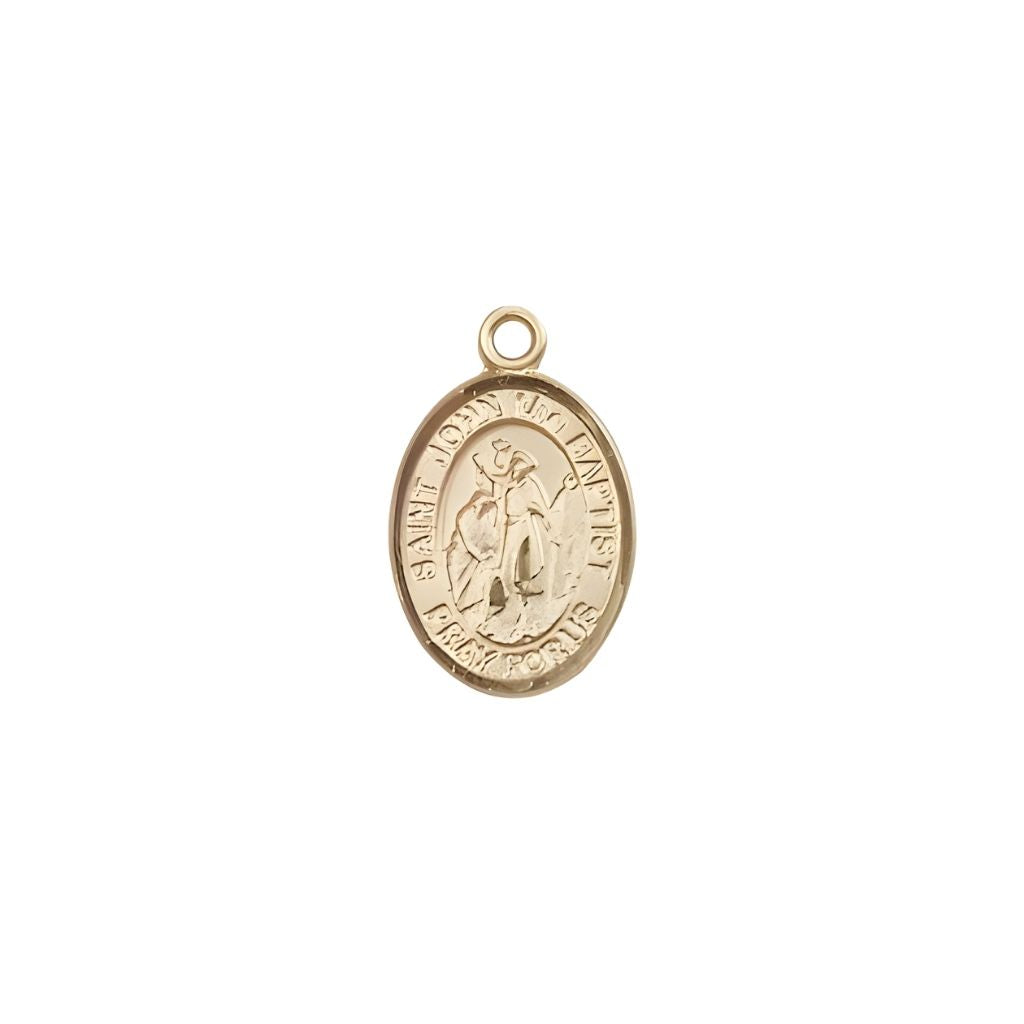 Bliss St. John the Baptist 14kt Gold Oval Small Medal
