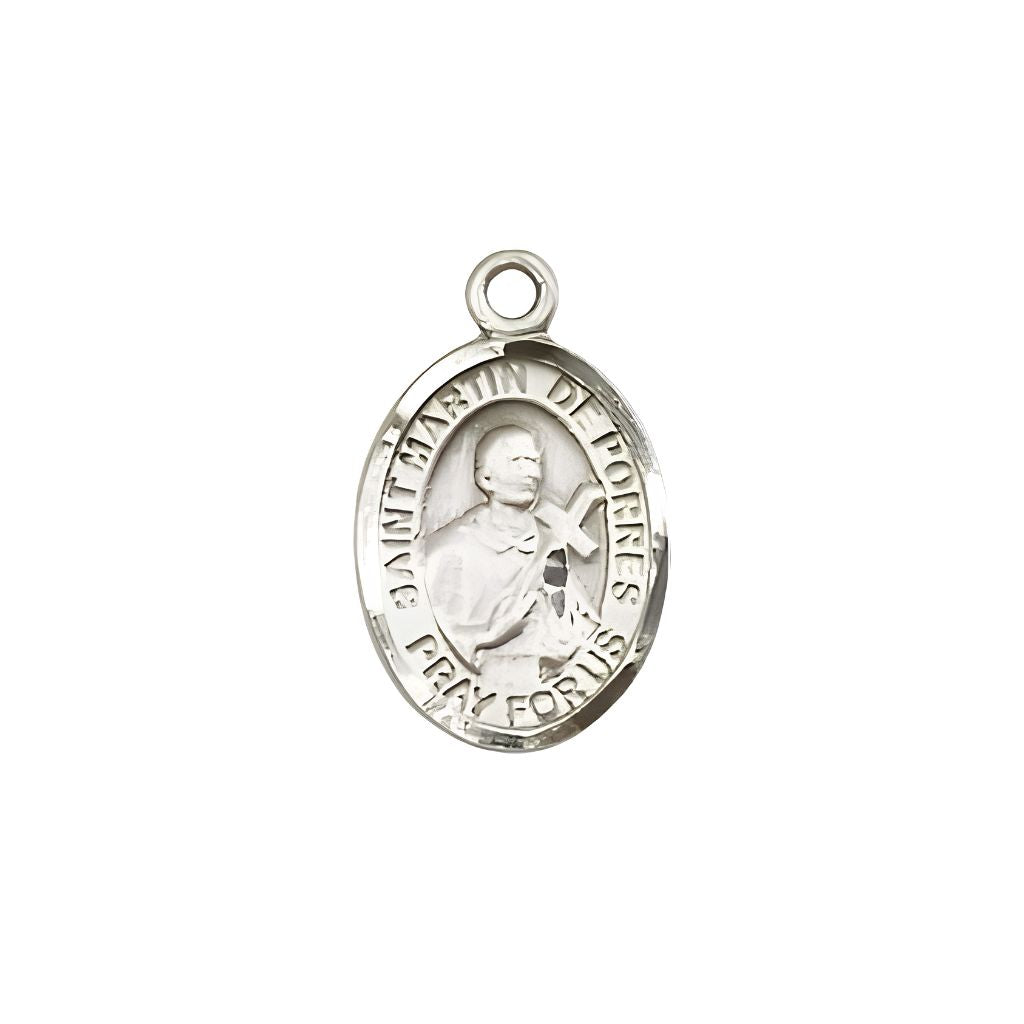 Saint Martin de Porres Small Children Sterling Silver Medal | Bliss Manufacturing
