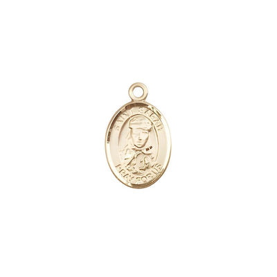 St. Sarah Engravable 14kt 14kt Gold 1/2" x 1/4" Medal, Bliss Manufacturing