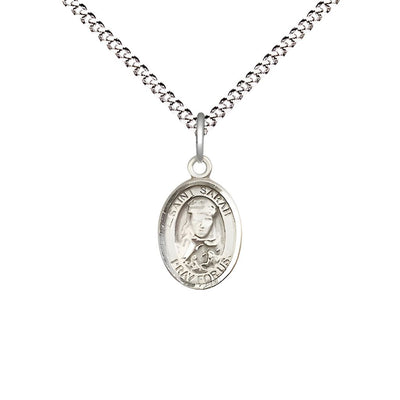 t. Sarah Engravable Pewter 1/2" Medal with Plated Chain, Children Size, Bliss Manufacturing